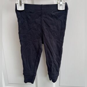 Gerber 6-9M Girls Boys Gender Neutral  Classic Black Kids Leggings Pants